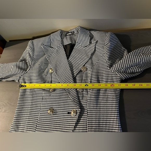 Venus Double Breasted Houndstooth Blazer Jacket - Picture 8 of 10